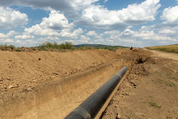 Gas Line Trenching in Idaho Falls