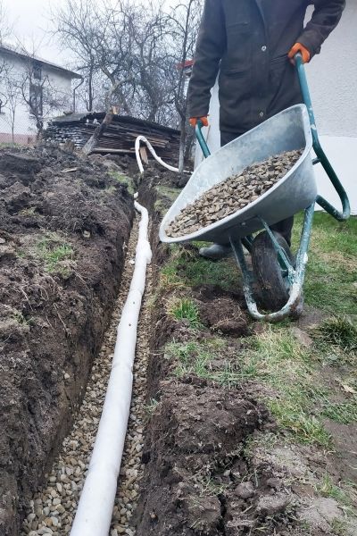Drain Trenching in Idaho Falls